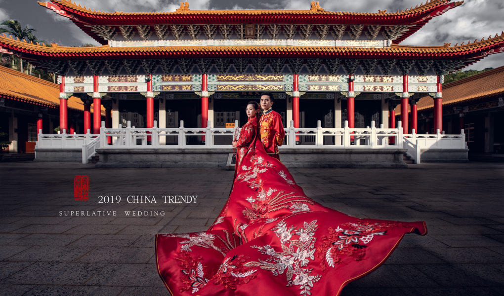 中式婚紗